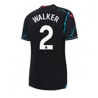 Zenski Nogometni Dres Manchester City Kyle Walker #2 Rezervni 2023-24 Kratak Rukav